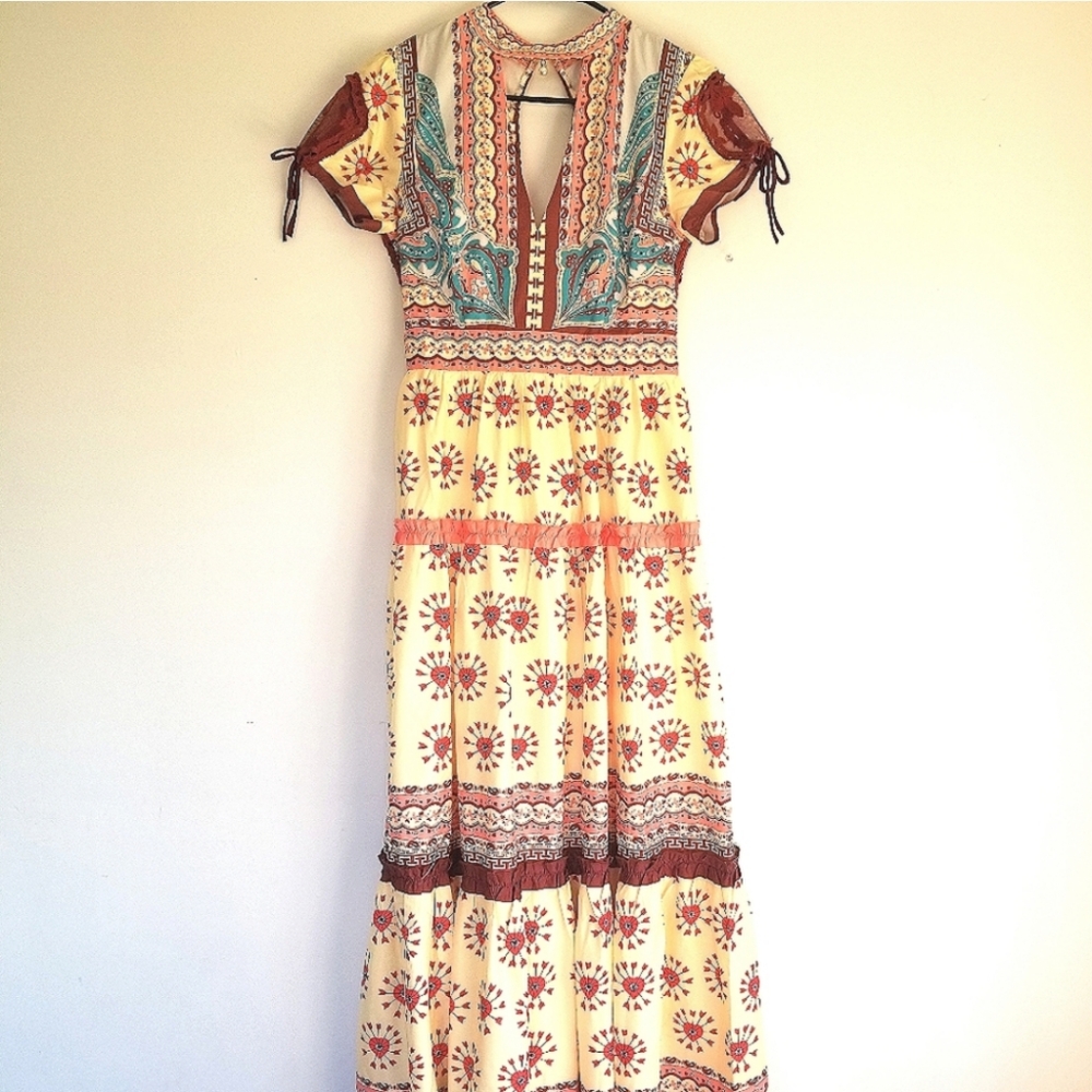 Bohemian Maxi Dress - Multicolor